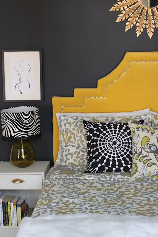 Bedroom Brightness:  Hollywood Regency Headboard Reveal