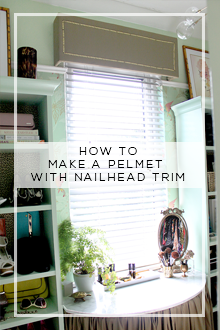 How to Make a Pelmet with Nailhead Trim