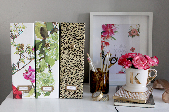 My DIY Ikea Magazine Files are the perfect way to update your office space and create stylish storage solutions