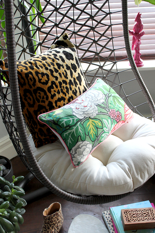 Jungle Trend - chaing mai dragon cushion, leopard print, hanging chair