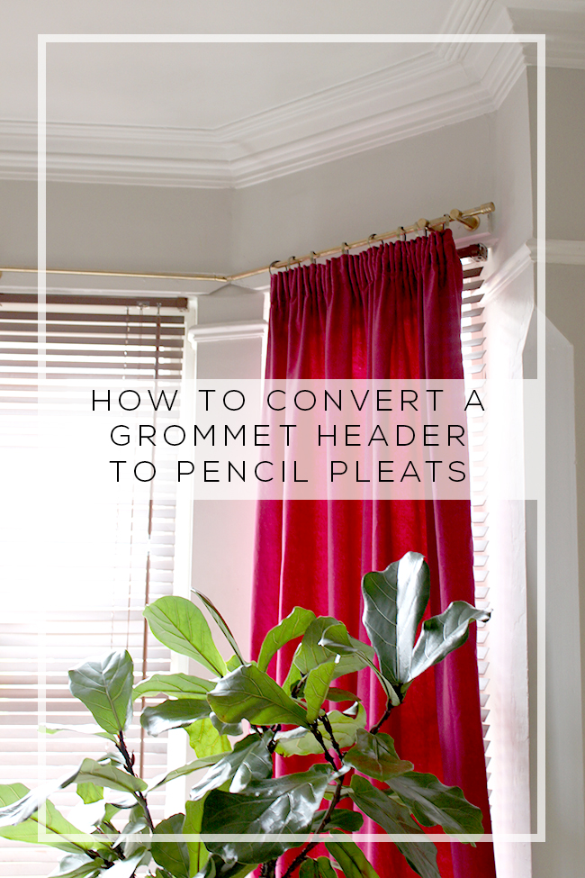 How to: Triple Pinch Pleat Curtains with IKEA Hardware