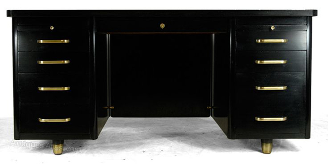 black antique desk mega bucks