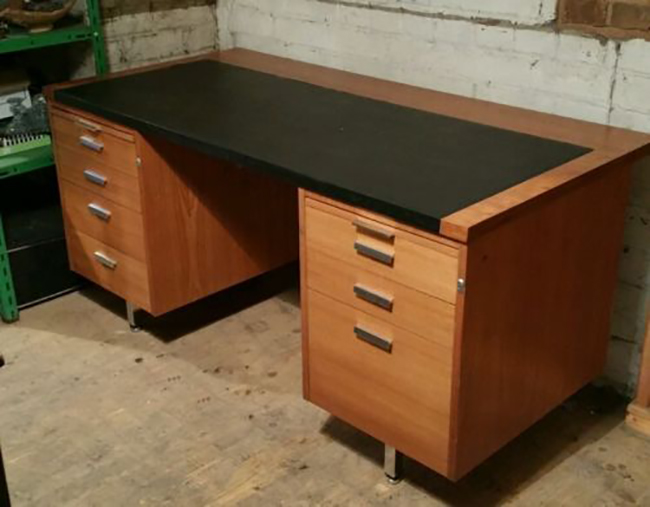 mid century desk before