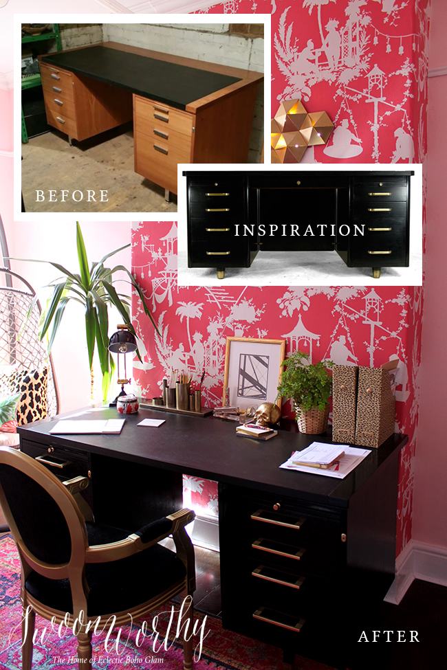 Glam Desk DIY - Swoon Worthy