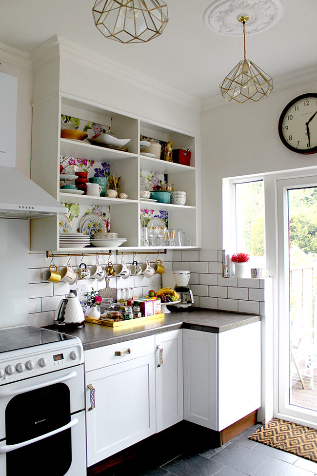 DIY Brass and Glass Kitchen Pendants - Swoon Worthy