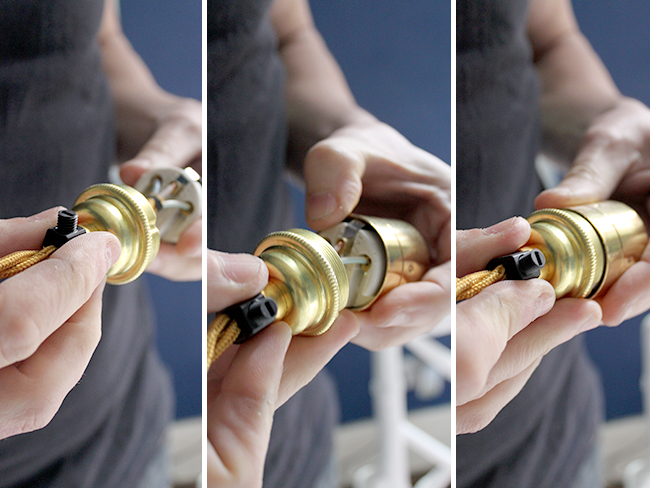 assembling the bulb holder