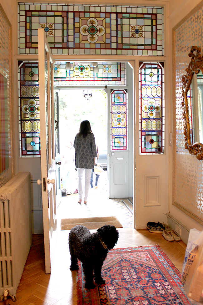 stain glass entrance - Swoon Worthy - LivingEtc House Tour