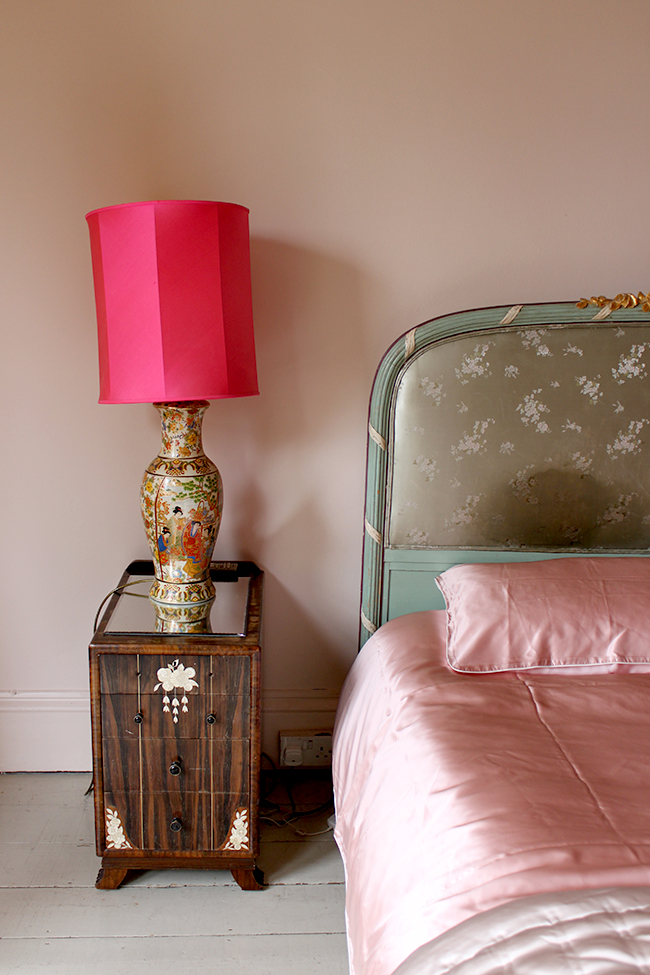 Farrow and Ball Calamine - pink bedroom - Swoon Worthy - LivingEtc House Tour