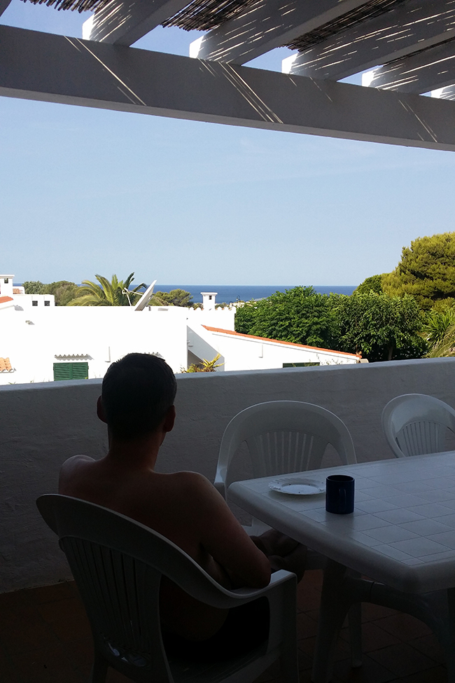 sea view from our villa in Menorca