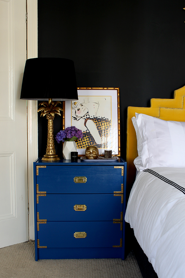 Follow my tips and find out how to Style a Bedside Table with a Glamorous Vixen look