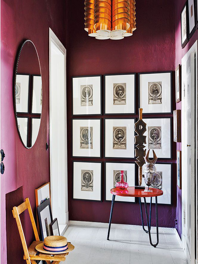 dark berry walls