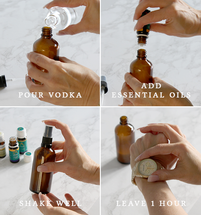 Follow my easy steps to find out how to make your own Christmas room spray with essential oils. 