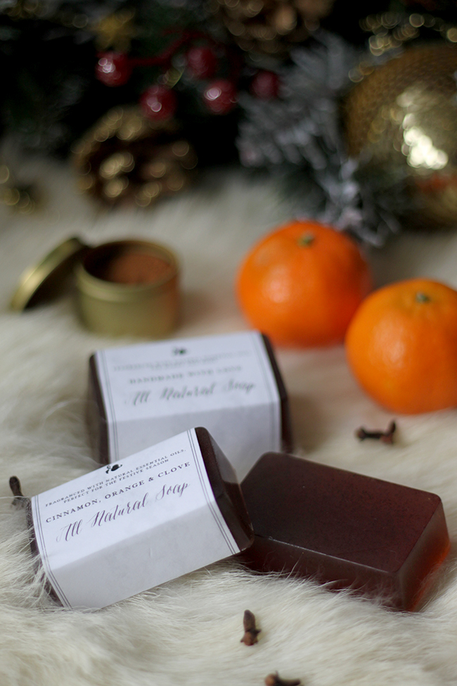 My Cinnamon Orange and Clove DIY Christmas Soap makes a great handmade gift!