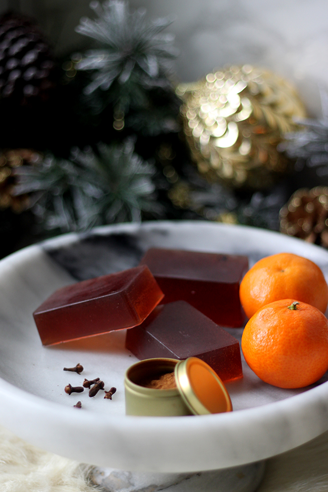 Cinnamon Orange and Clove DIY Christmas soap