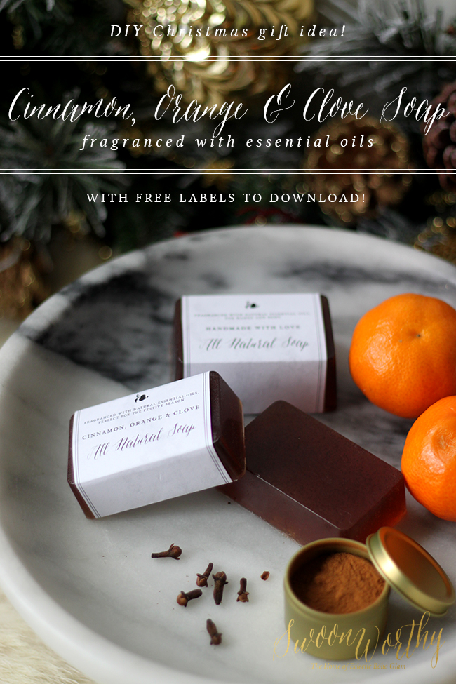 Why not have a go at making my Cinnamon Orange and Clove DIY Christmas soap - Swoon Worthy