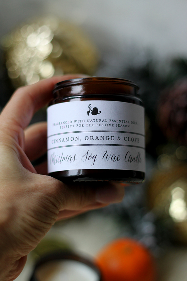 DIY Orange Cinnamon and Clove Christmas Soy Wax candle with essential oils - Swoon Worthy