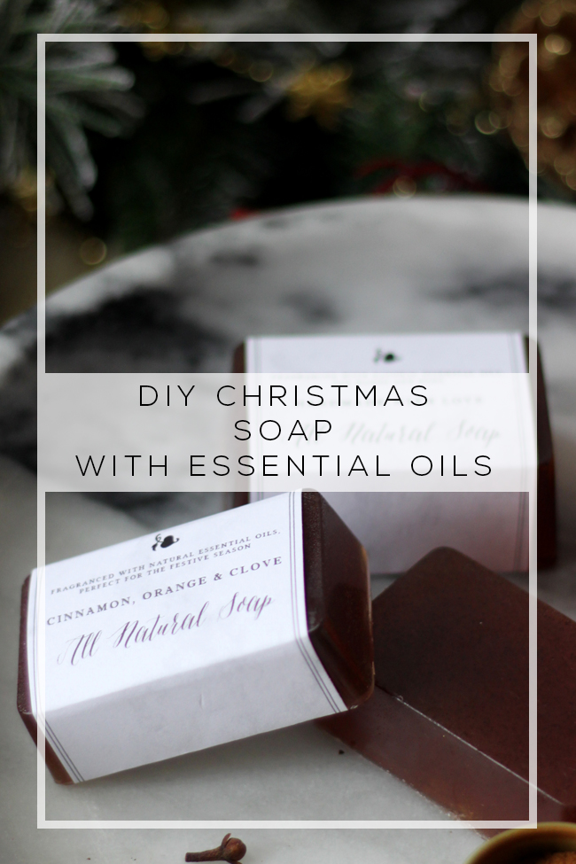 DIY Christmas Soap with Essential Oils