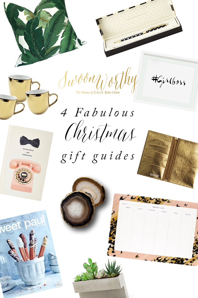 Swoon Worthy - 4 Fabulous Christmas Gift Guides