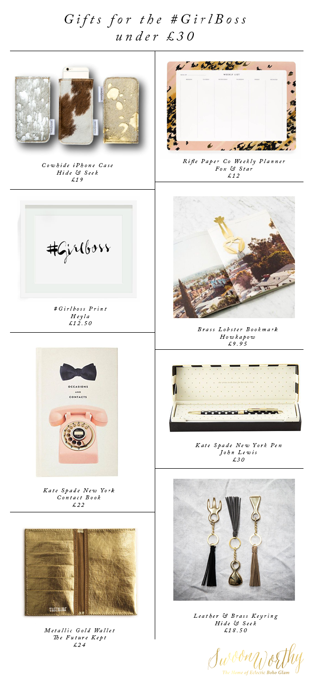 Gifts for the GirlBoss - Christmas Gift Guide - Swoon Worthy