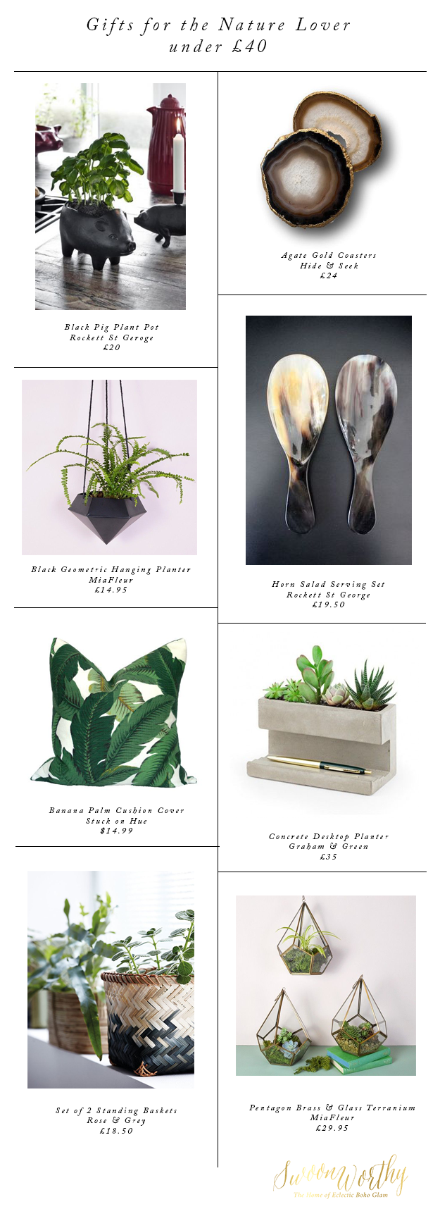 Gifts for the Nature Lover - Christmas Gift Guide - Swoon Worthy