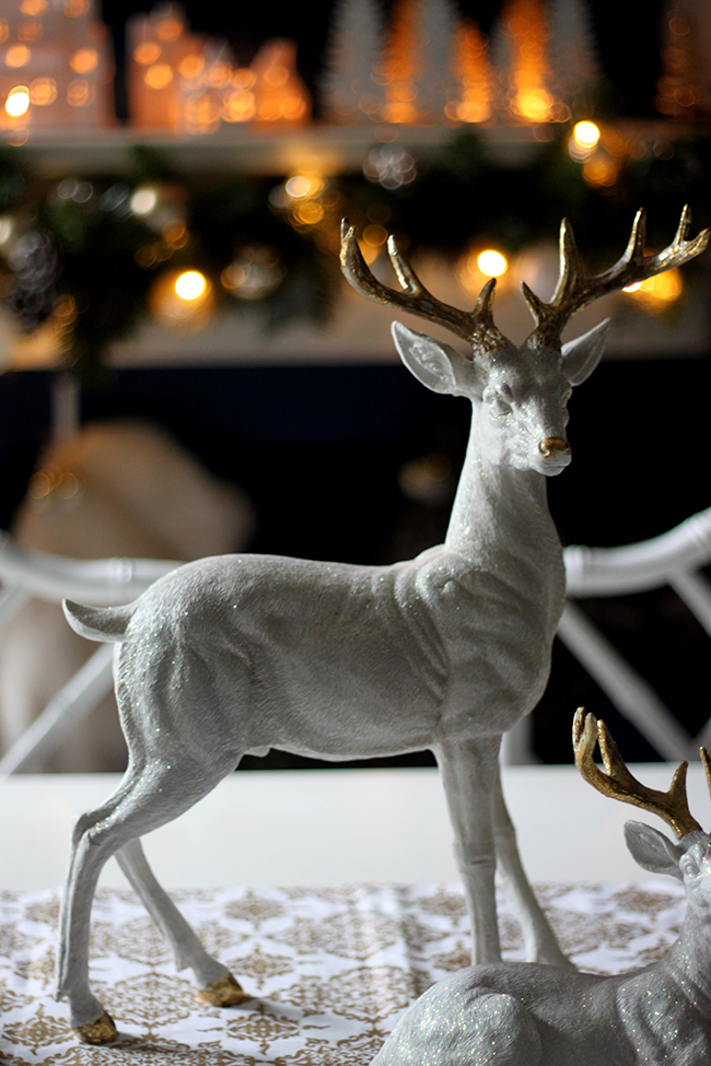 Swoon Worthy - Christmas Dining Room Table and Mantle - see more at www.swoonworthy.org