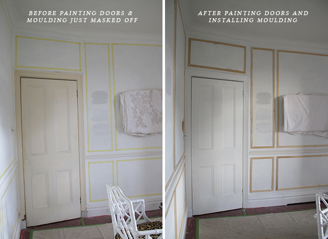 painted doors and moulding