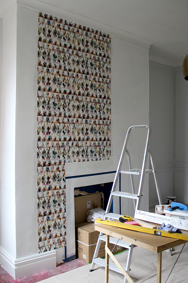 Wallpapering with Eades Bespoke wallpaper