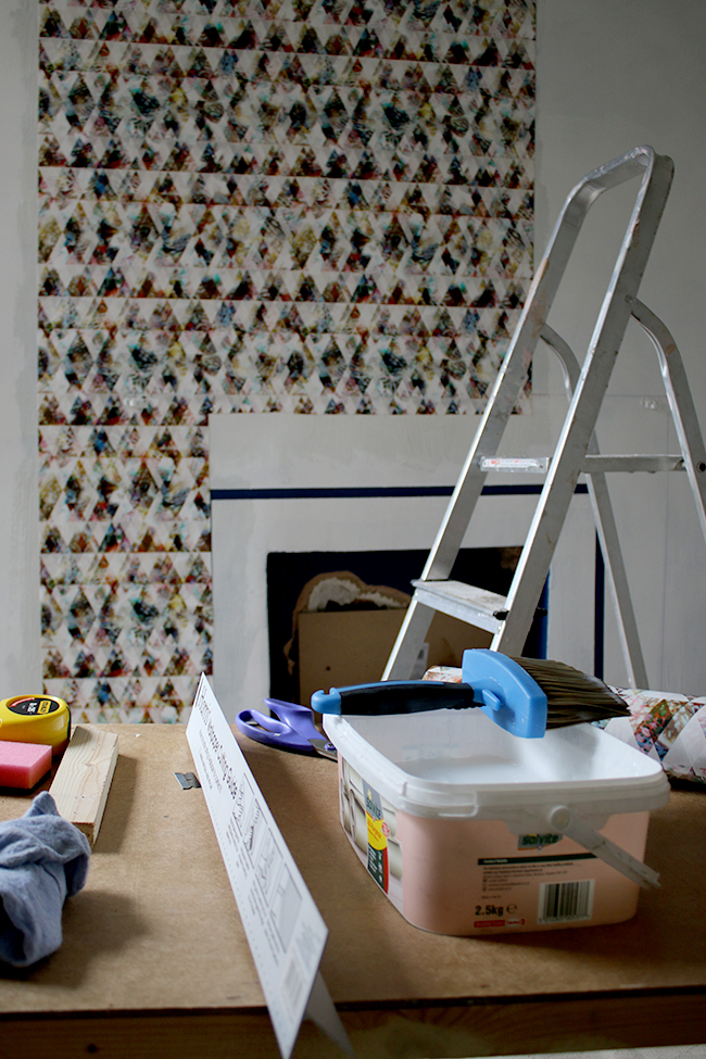 Wallpapering with Eades Bespoke wallpaper