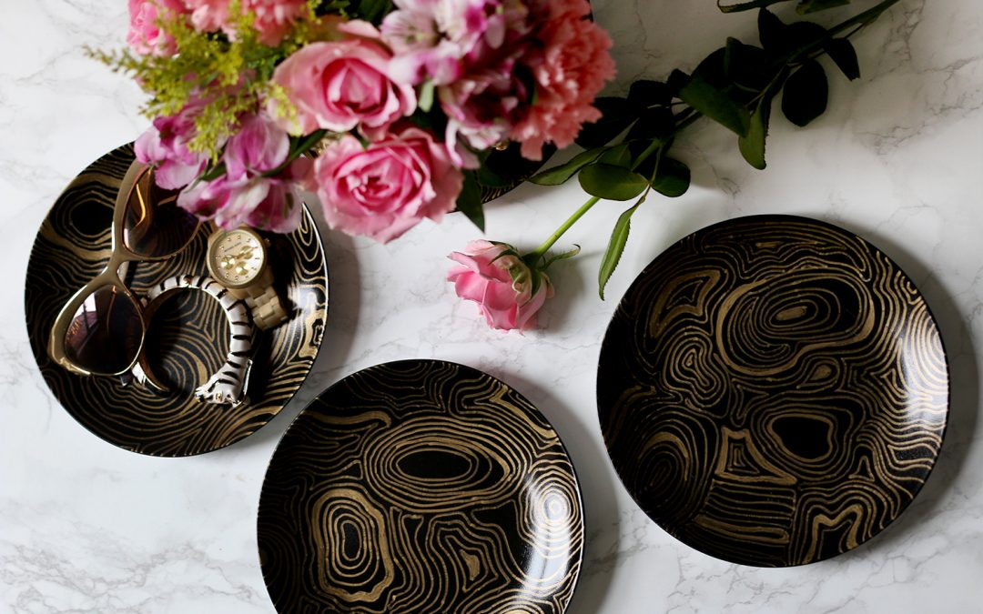 Jonathan Adler Malachite Coasters Knockoff DIY