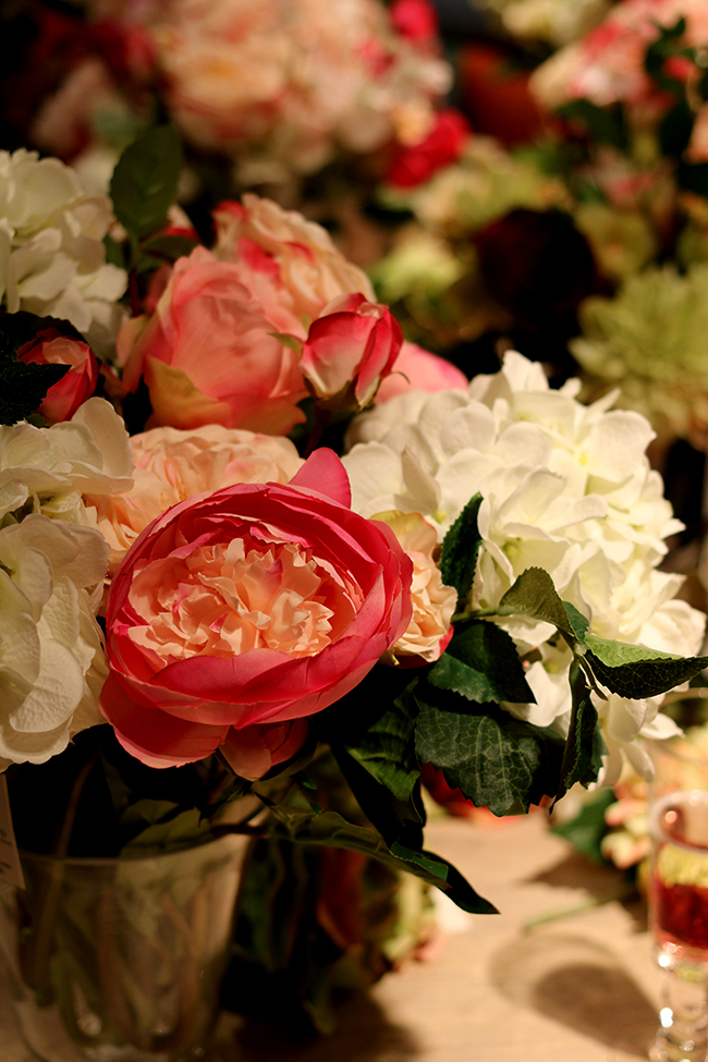 Faux flower arranging class at OKA Chelsea