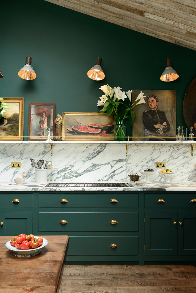 Two Beautiful Green Kitchens You HAVE to See