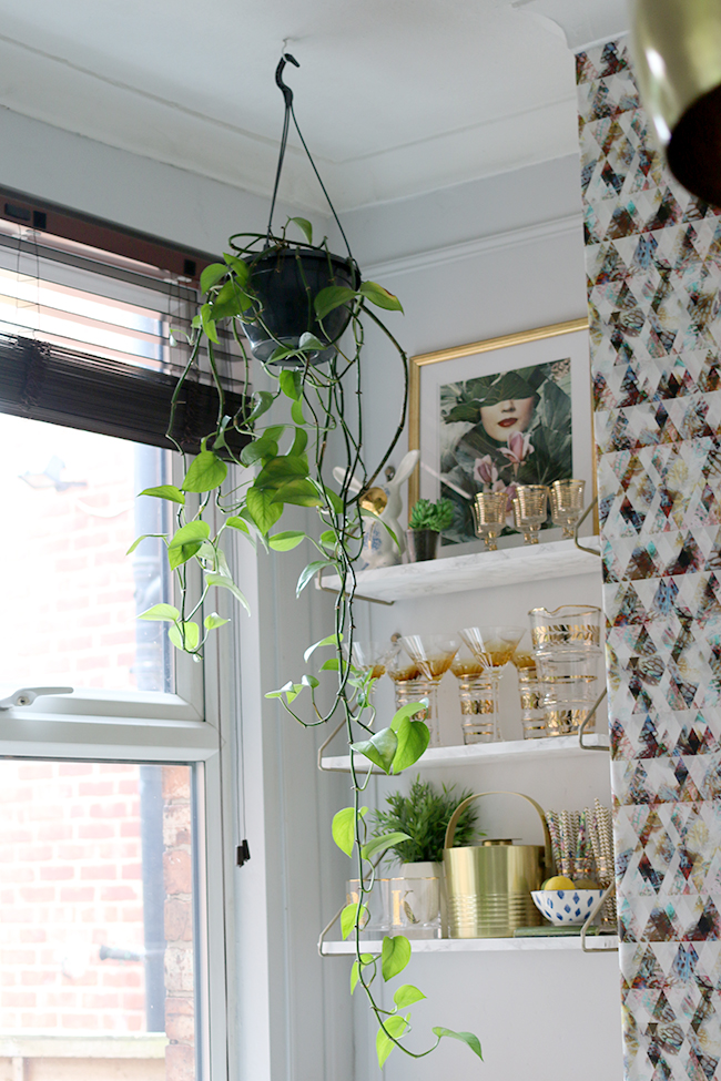 Old hanging planter