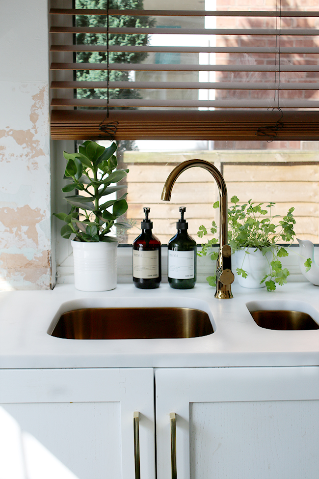 Adding a touch of gold to my interiors with some new kitchen taps.