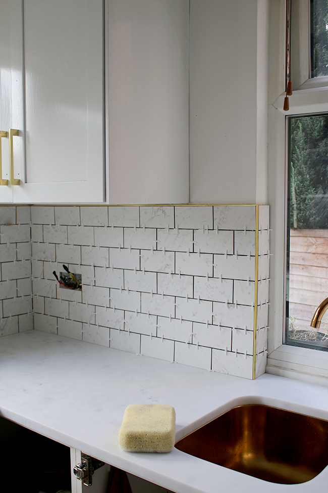 Tile Mountain marble effect kitchen tiles