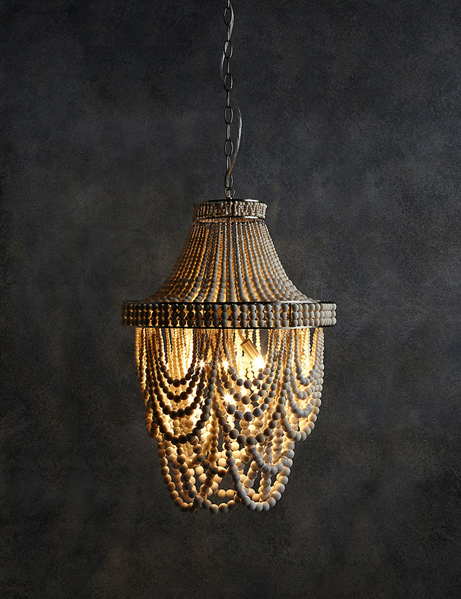 mila chandelier from Marks & Spencer boho inspired lighting