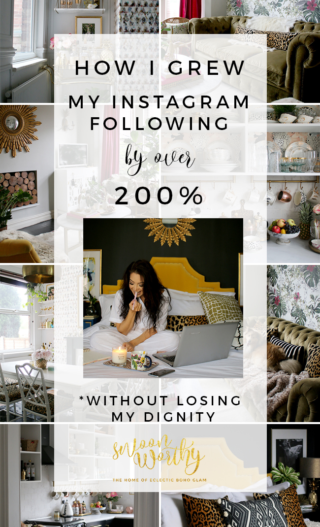 Want to find out how to grow your Instagram following WITHOUT loosing your dignity? Check out some of the things I've learned to up my Instagram game!