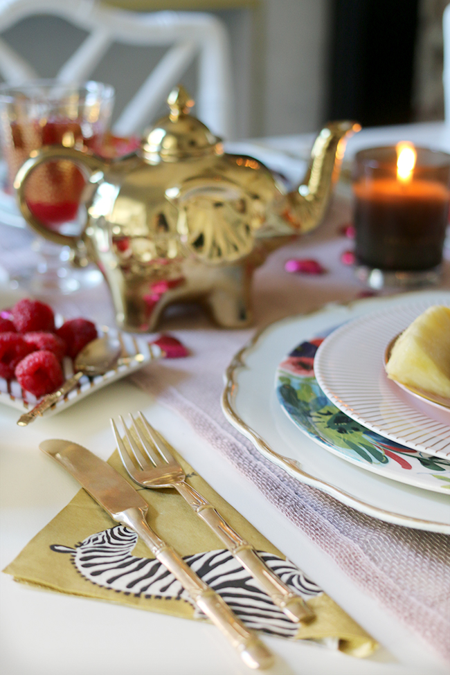 Avoid the tacky cliches and treat your loved one to a romantic Valentine's Day table setting for two