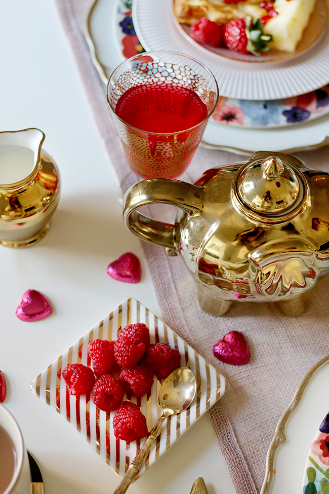 Avoid any cheesiness and create a Valentine's Day table setting for your loved one