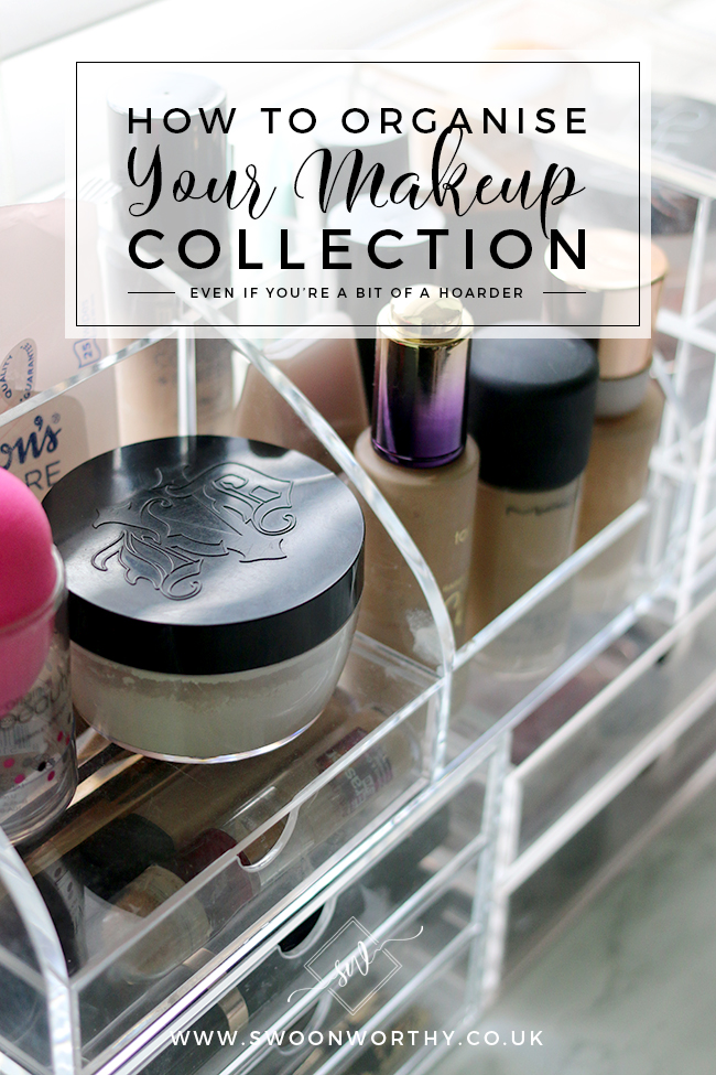 Confession time: I'm a bit of a makeup addict! Find out how I organise my makeup collection and the products I use to organise it all!