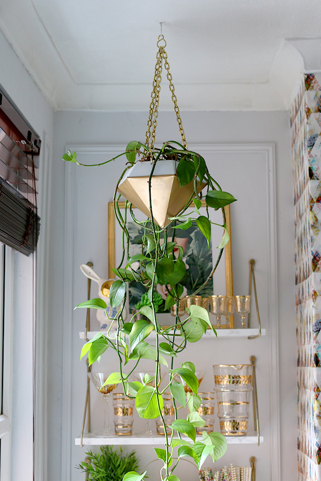 How to Style with Plants - hanging planters