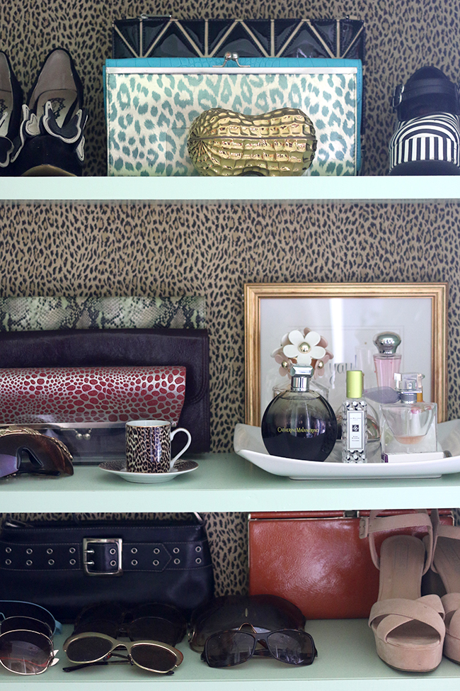 dressing room shelving