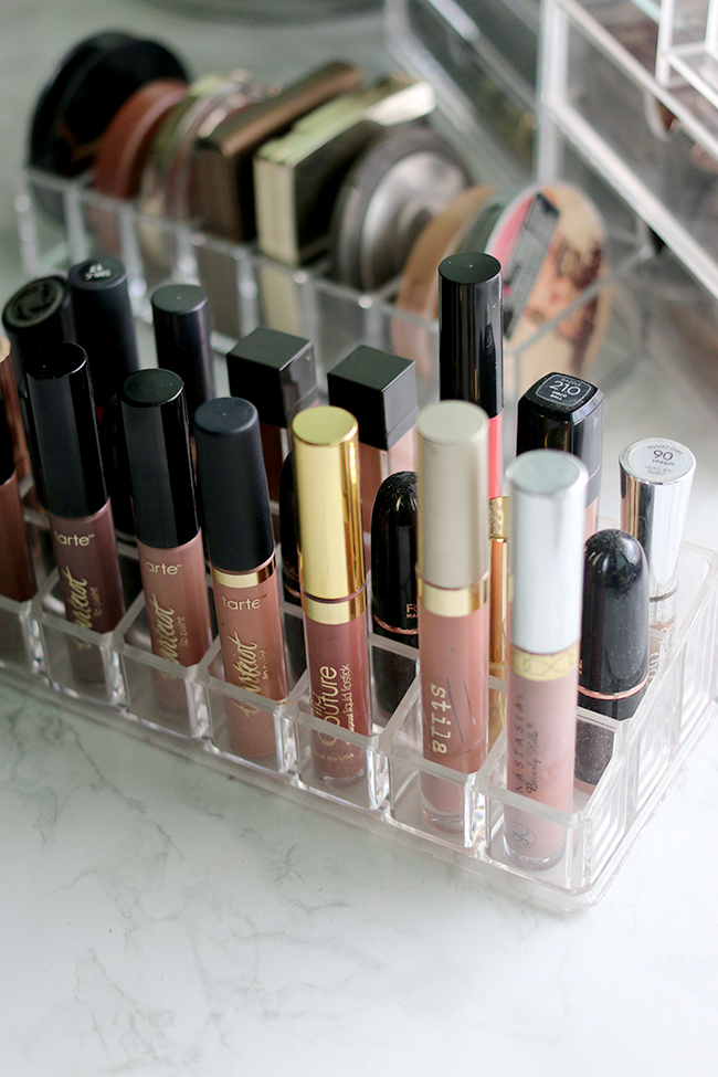 My makeup collection includes a lot of lip products, take a look at how I organise them all.