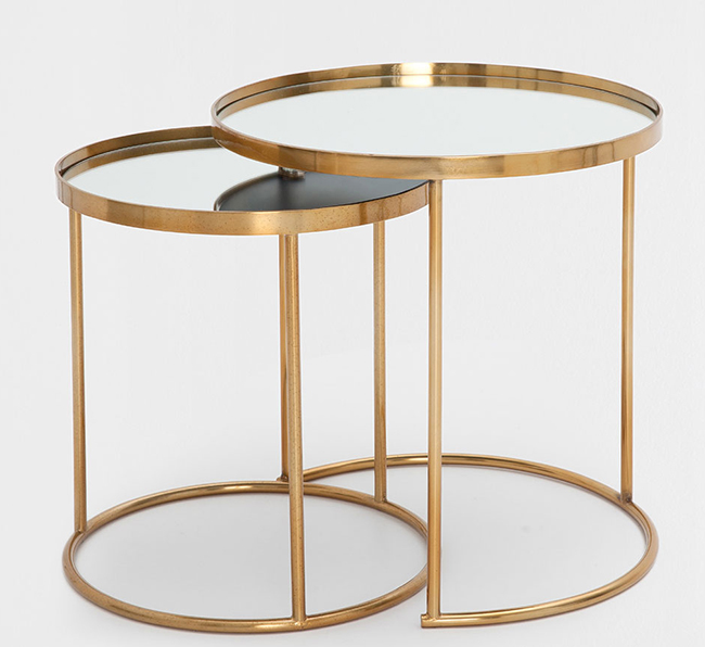 zara home gold nest of tables