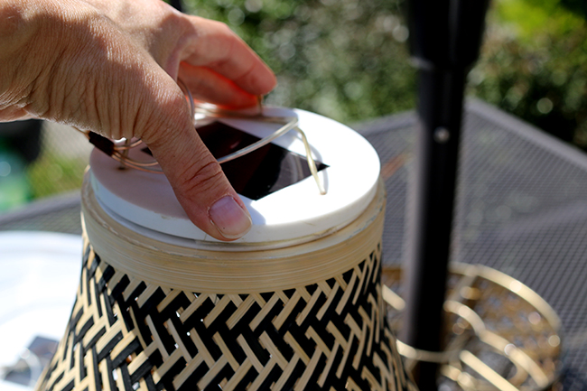 DIY Boho Inspired Bamboo Solar Lights Step 5