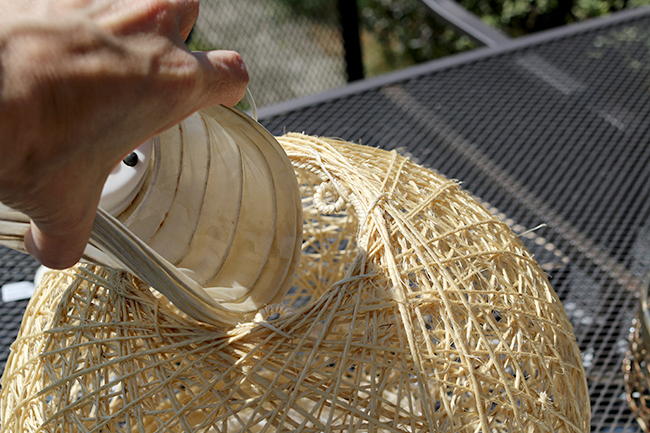 DIY Boho Inspired Bamboo Solar Lights Twine Ball Step 2