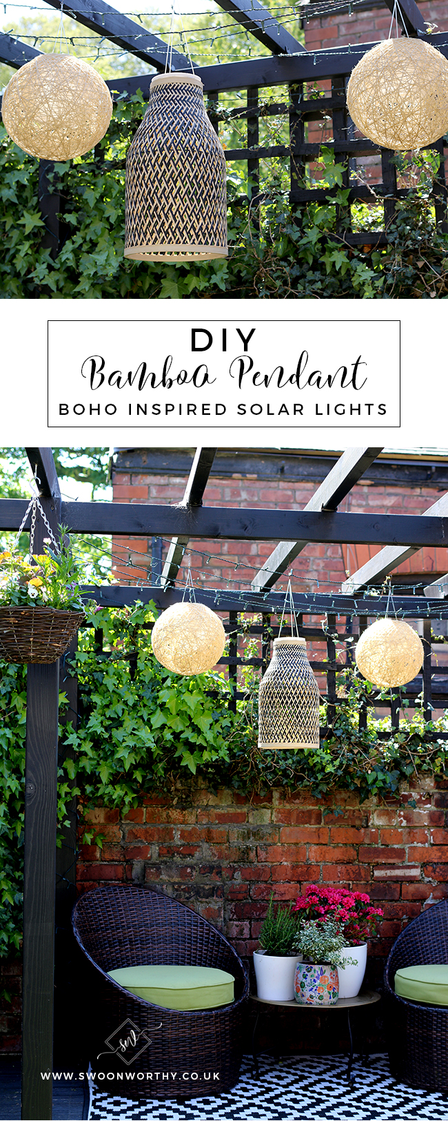 Looking to add a bohemian vibe to your garden for summer? Check out how to create your own bamboo solar lights using my super simple DIY!