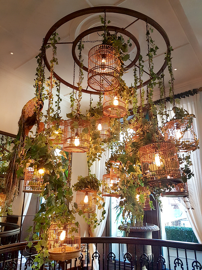 Grand Pacific Manchester Interior design birdcage light