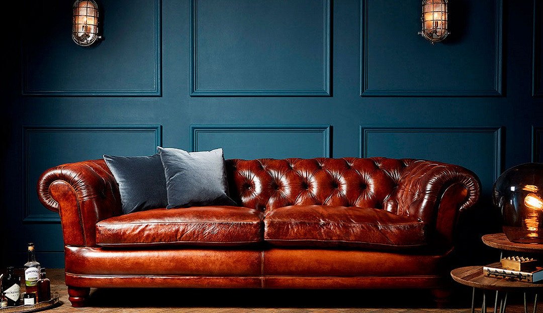 Cairness leather sofa by Darlings of Chelsea