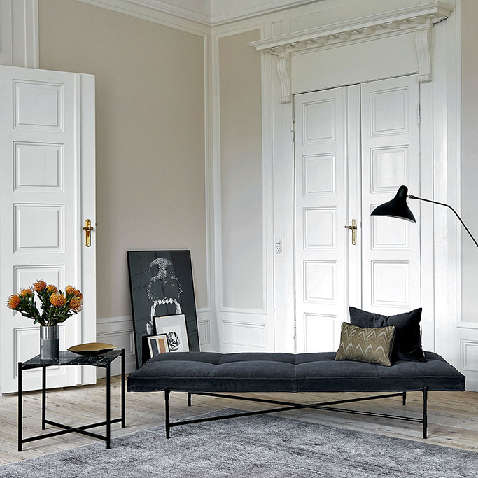 Urban Avenue Grey Velvet Daybed