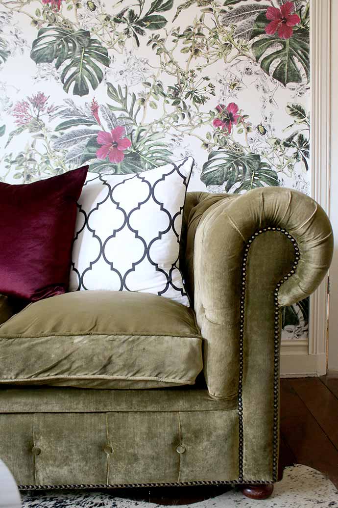 Olive-green-velvet-sofa-Swoon-Worhty